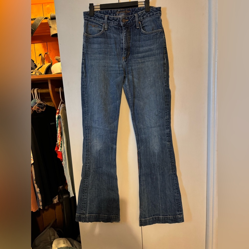 Kimes Ranch Dark Blue Flare Jeans